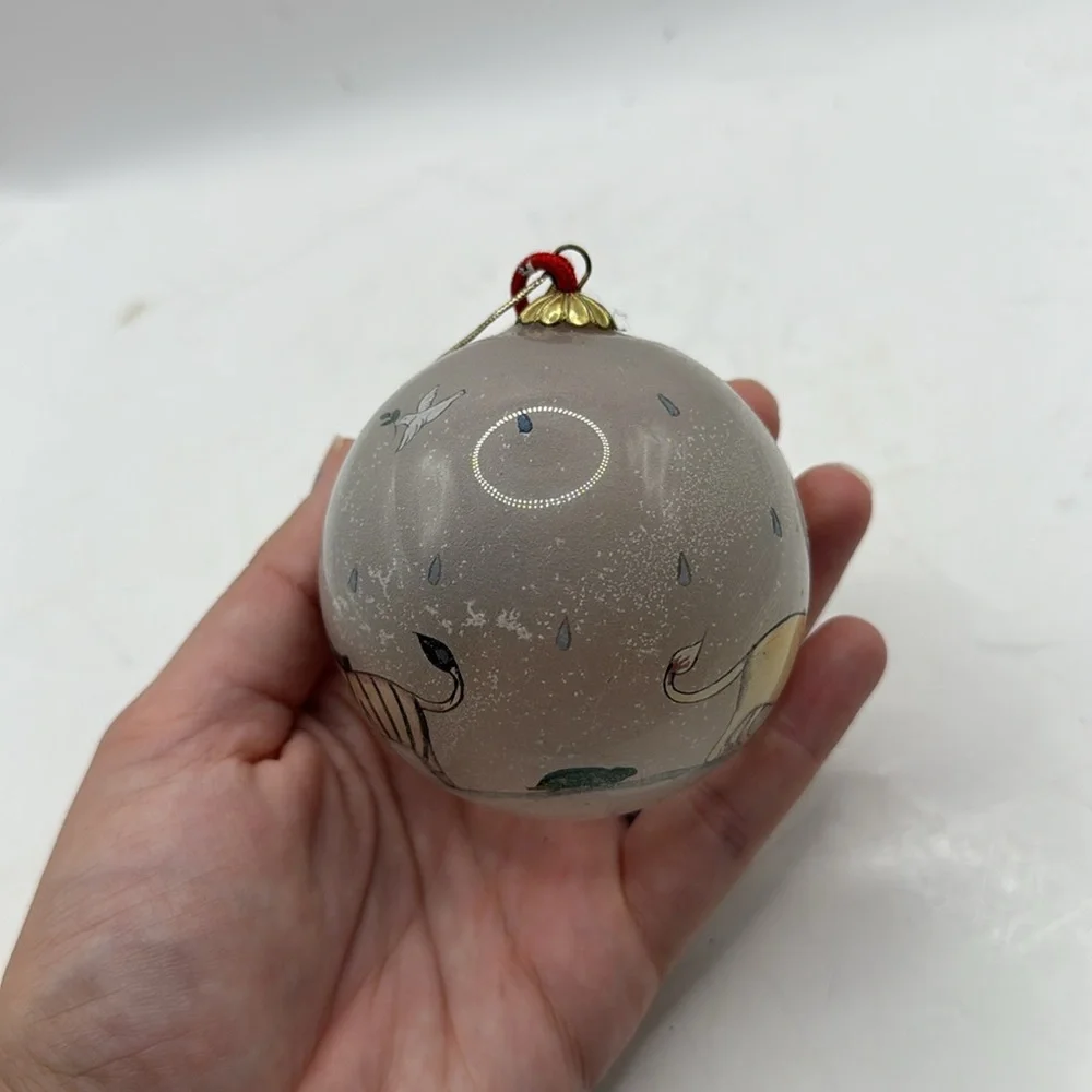 Vintage Noah’s Ark Ornament Elephant Collectible Decor Christmas Holiday